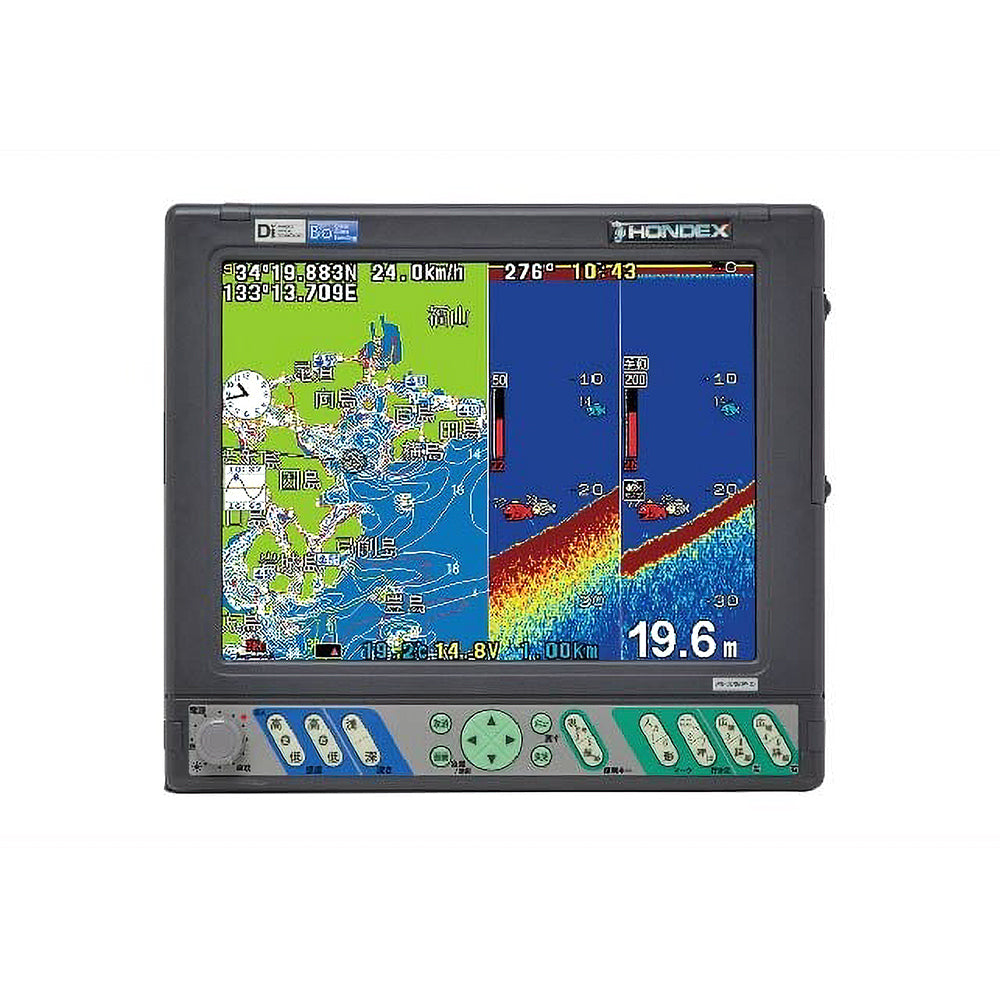 HONDEX 【HE-7301Ⅱ-HB】GPS魚探(アンテナ・振動子) - フィッシング