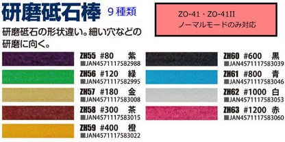 研磨セット　ZO-41II本体と研磨用パーツ18種