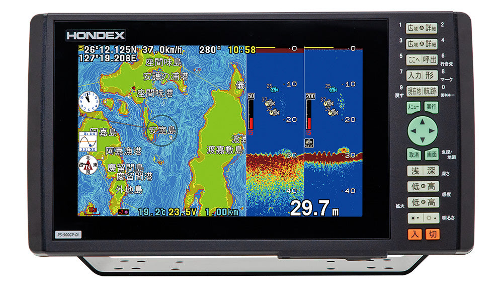 PS-900GP-Di 9型ワイド液晶プロッターデジタル魚探 – エコーテック株式会社