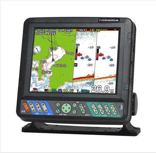 8.4型カラー液晶GPS内蔵プロッター魚探 PS-800GP